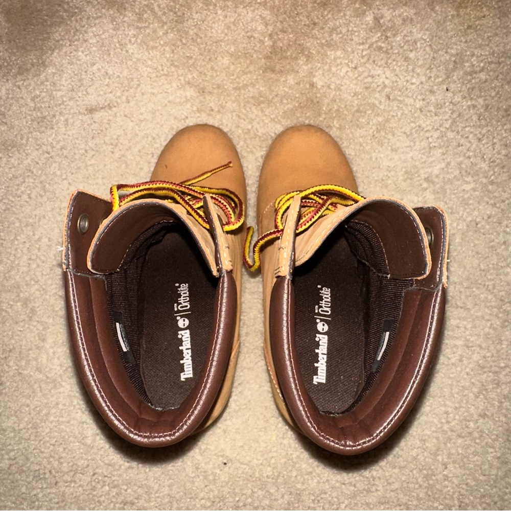 Timberland Tillston Double Collar Wheat‎ Nubuck Leather Heeled Bootie - Picture 5 of 10